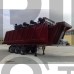 Rear tipping heavy duty tipping semi trailer